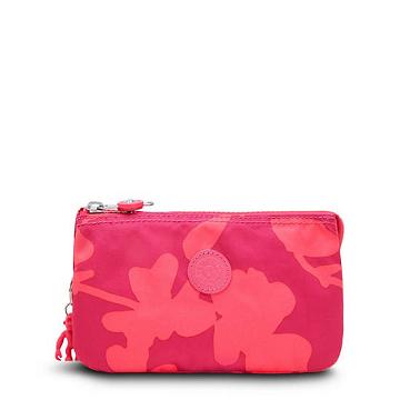 Kipling Creativity Large Printed Pouch Bags Coral Print | AU 2096IL